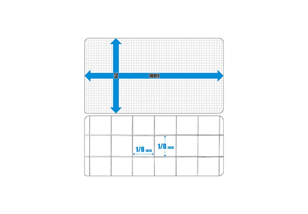 27Ga 24" x 100' Hardware Cloth, 1:8 inch  Wire dimensions.webp