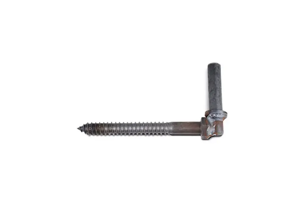 Black Lag Screw Gate Hinge 7"x 3/4"