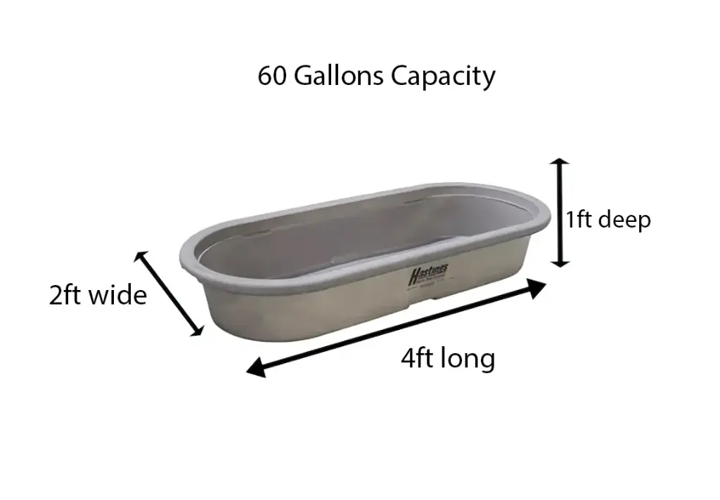 Round End Poly Stock Tank