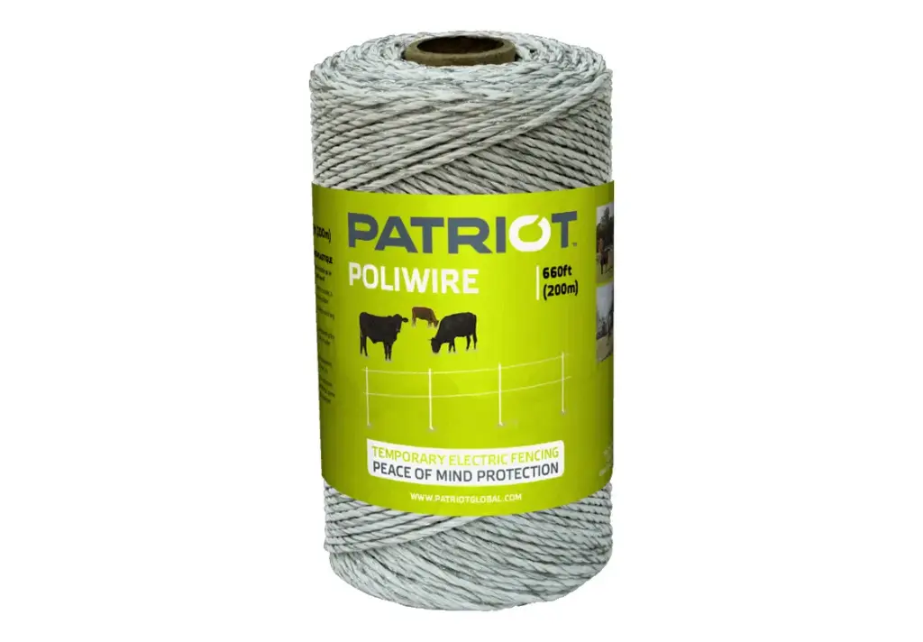 Patriot Poliwire - White. 6 SS strands