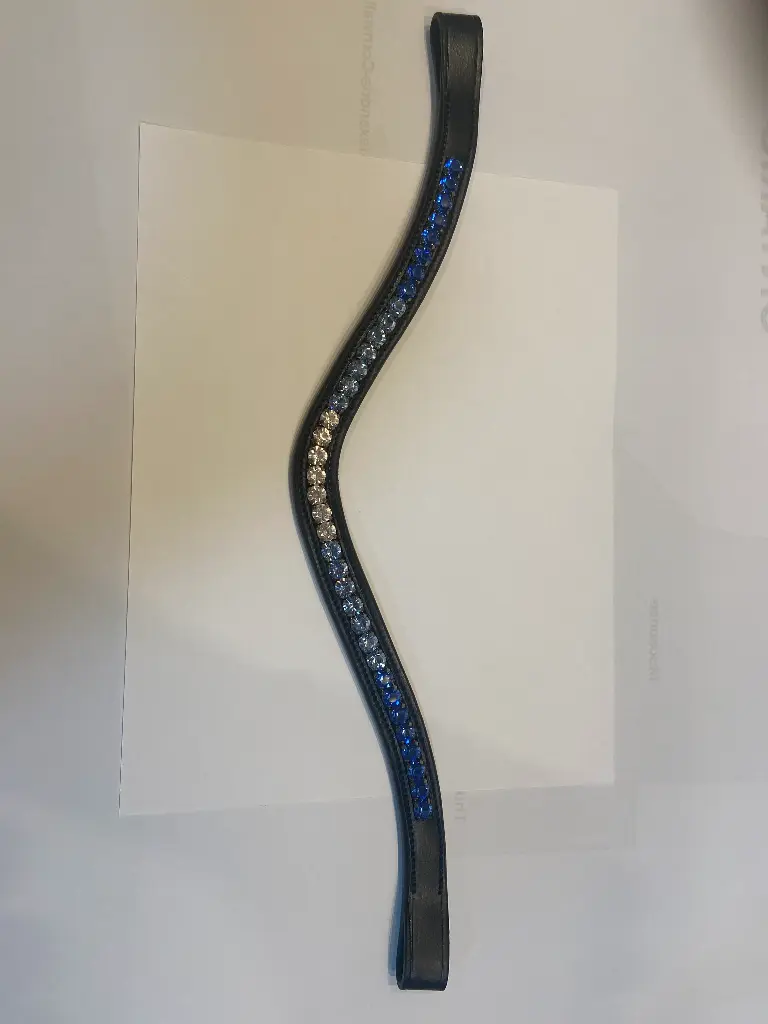 Crystal Browband (blue/white)
