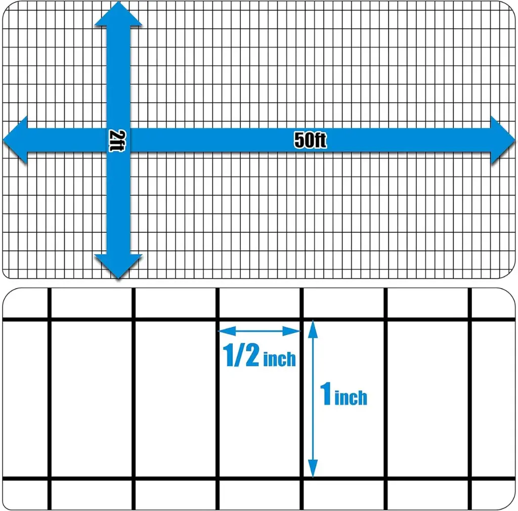 1/2"x1"- 16 Ga. Black Vinyl Coated Welded Wire Mesh
