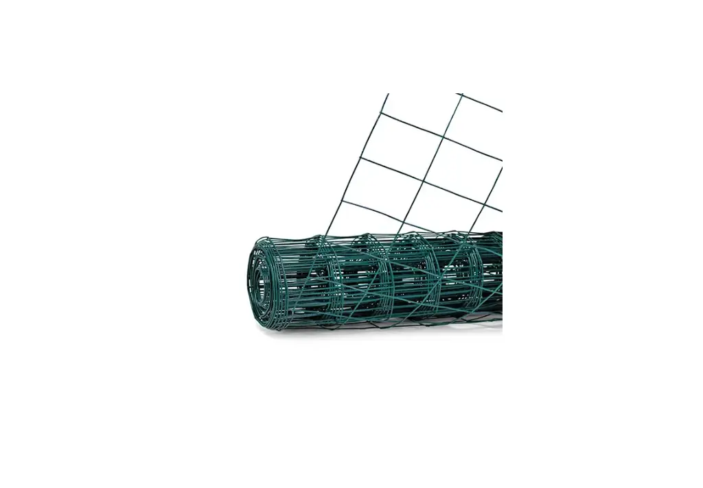 16 Gauge Green Vinyl Coated Welded Wire Mesh Size 2 inch by 3 inch