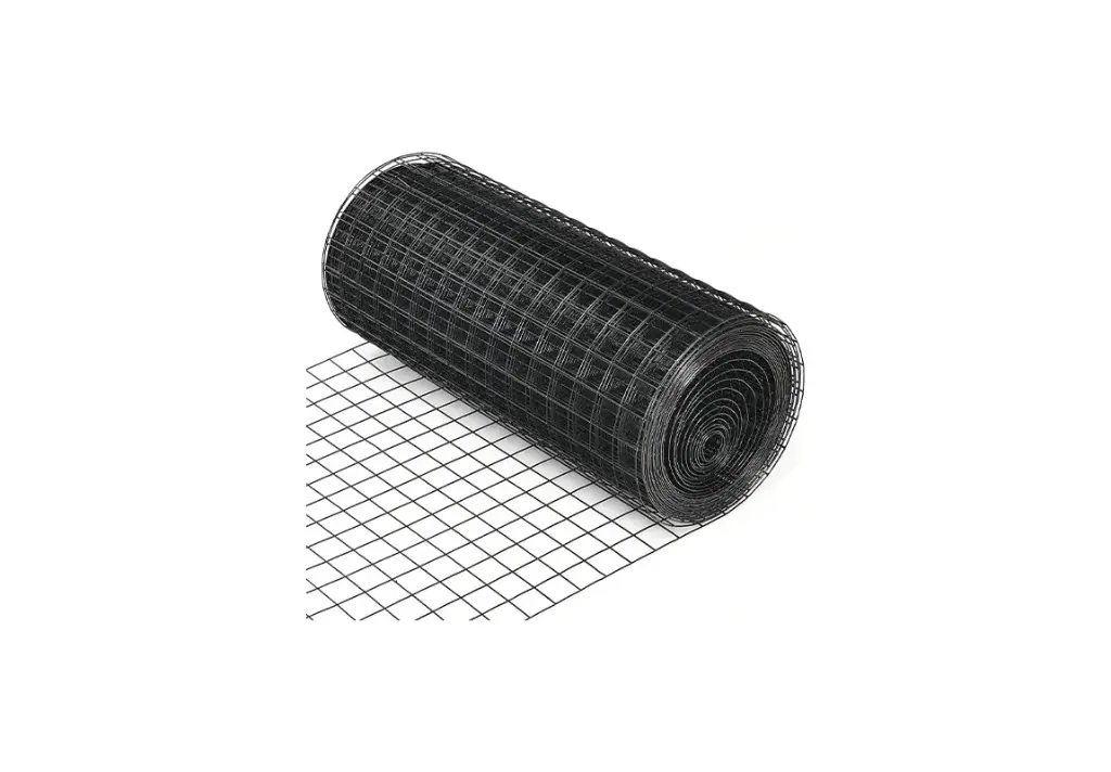 14 Gauge Black Vinyl Coated Welded Wire Mesh Size 1 inch by 1 inch