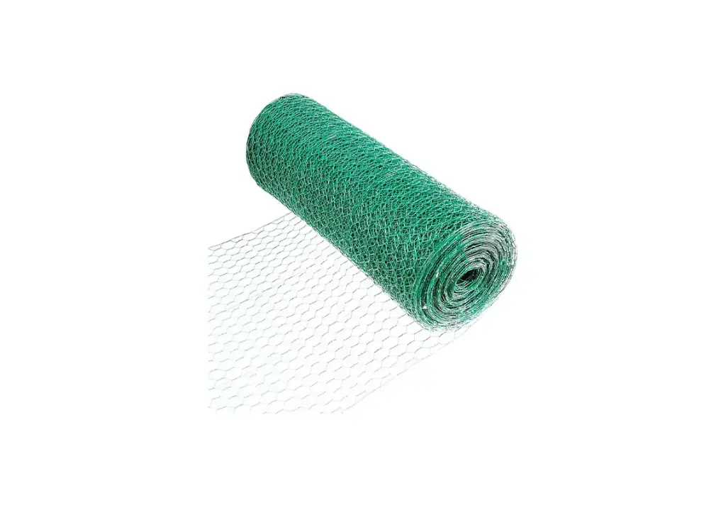 1.5"- 16 Ga. Green Vinyl Poultry Netting Mesh (3 ft. x 150 ft.)