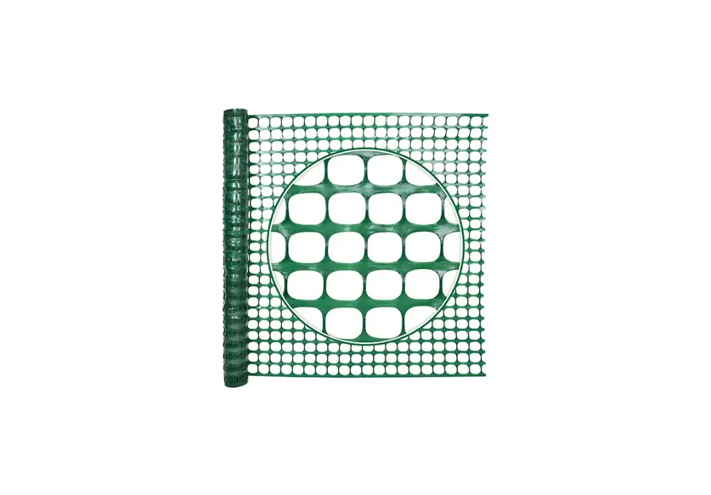 4 ft. x 100 ft. Outdoor Plastic Snow Fence, Mesh Size 1.6" x 1.6"
