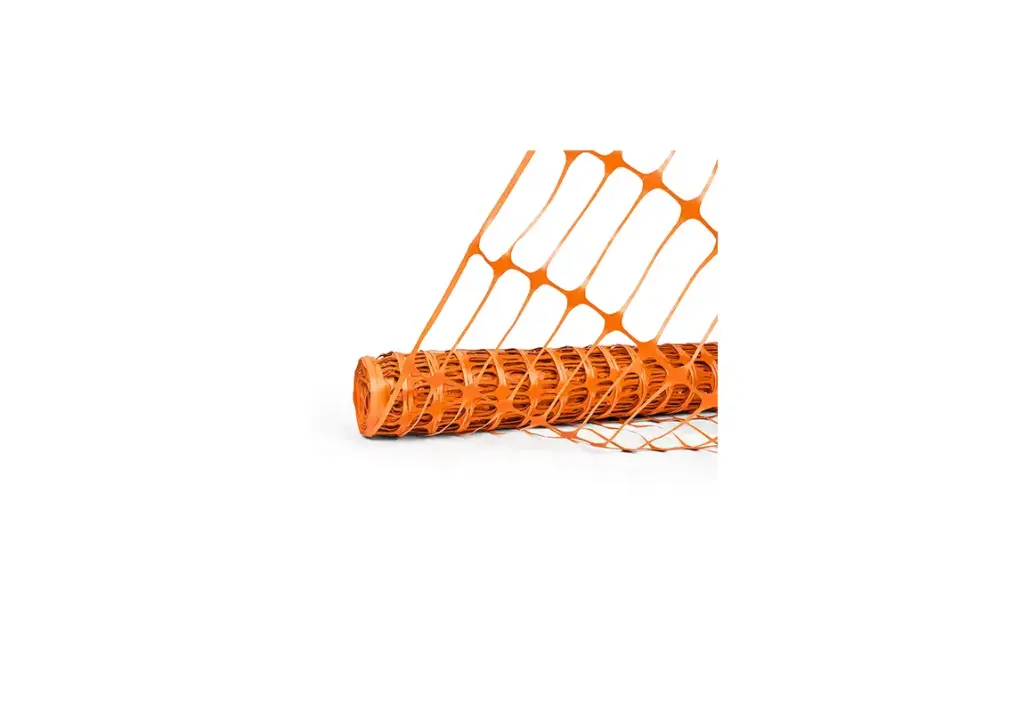 4 ft. x 100 ft. Orange Plastic Construction Fence, 4 cm x 10 cm Mesh