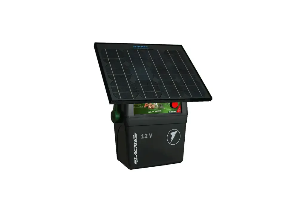 CLOVERT B50 12V 5 JOULE FENCER WITH 33W SOLAR PANEL (LESS BATTERY)