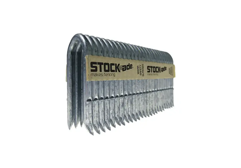 STOCKade 9ga HD Galvanised DP Barbed Staple 1000 with Fuel