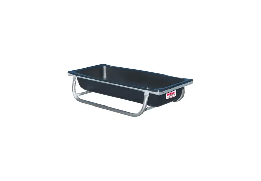  5' Low Profile Plastic Feed Bunk w/Galv Frame