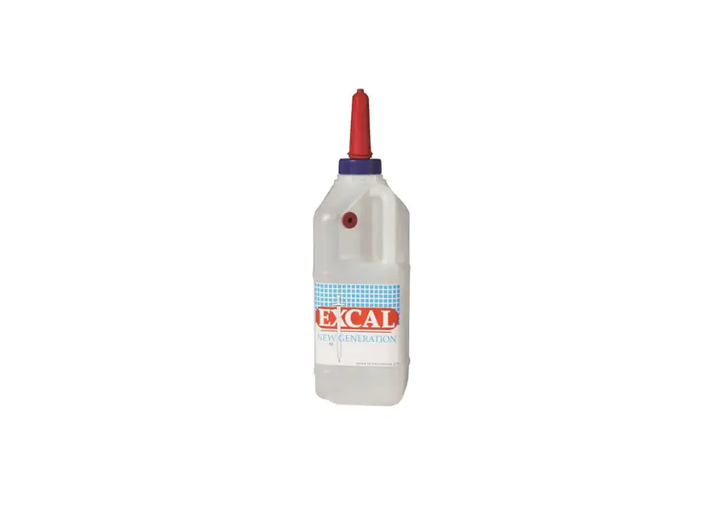 Excal 2 L Calf Bottle with Nipple and Handle