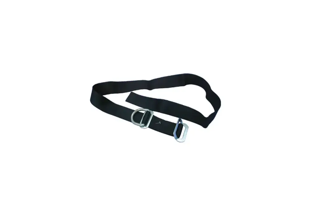 Black Nylon Adjustable Cow Tie 50"