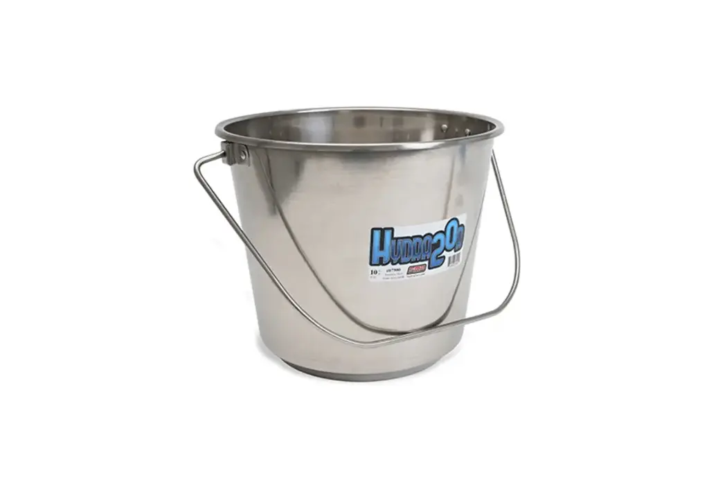 10 Quart Stainless Steel Pail With Handle
