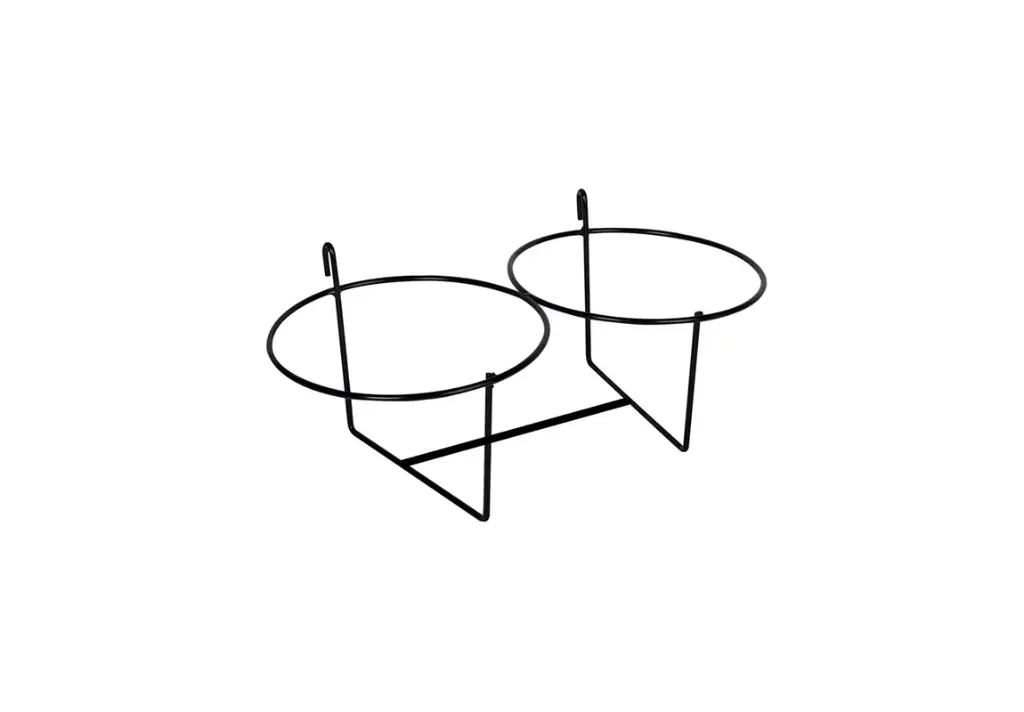 Double Calf Pail Holder Powder Coated Black