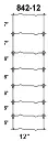12" Fixed Knot Field Fence 330' Roll