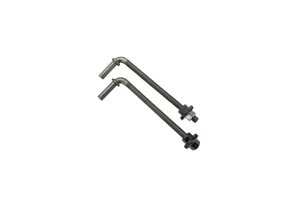 12" Galvanized Threaded Hinge (Pair)