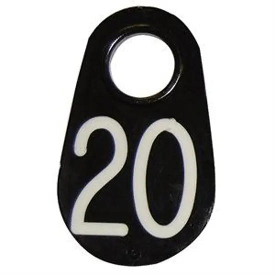 Coloured Neck Tag Engraved in White