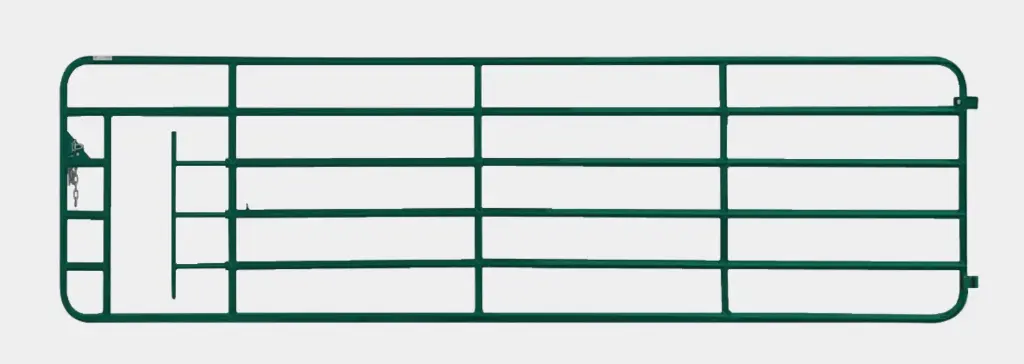 Heavy Duty 2" 6 Bar Steel Gate