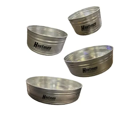 2' Deep Galvanized Round Stock Tanks