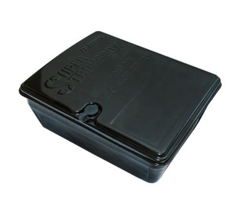 Super Strongbox™ Black Powder coated Tamper-Resistant Bait Station