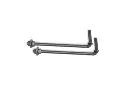Black Threaded Hinges 16"x3/4"