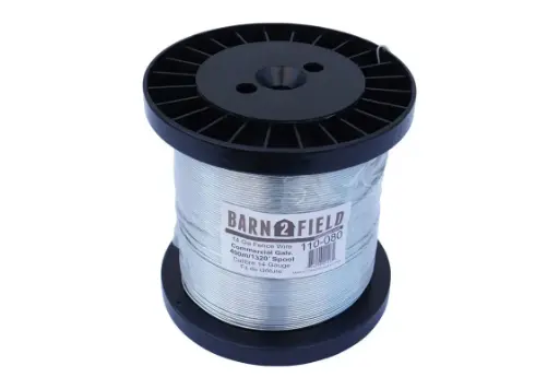 [110-080] 14 ga Galvanized Fence Wire (1/4mile/400m)