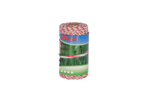 [110-950] PROFI Poly Wire White/Red 6 Strand TriCOND 200M