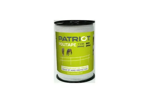 [110-164] Patriot Politape. 1-1/2" x 660'. 6 SS strands. 6/ctn.