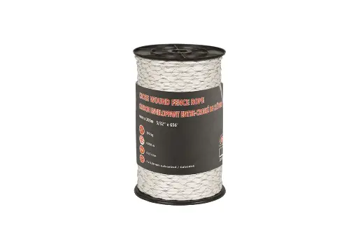 [110-905] White Cross Wound 4mm Rope 200m 2x.5mm