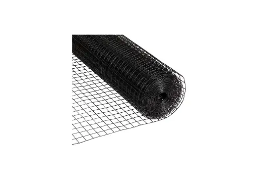 16 Gauge Black Vinyl Coated Welded Wire Mesh Size 1.5 inch by 1.5 inch