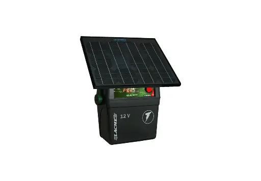 [170-708] CLOVERT B50 12V 5 JOULE FENCER WITH 33W SOLAR PANEL (LESS BATTERY)