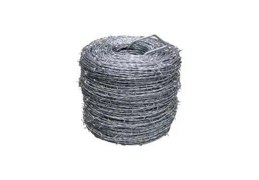 [110-420] B2F 15.5ga Hi-Tensile Barbed Wire 5"Space x 4 Pt. Class 3 Galv. 400m/1320'