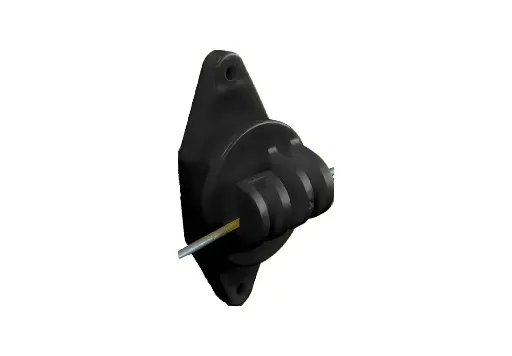 [150-139] Wood Post Claw Insulator - Black 