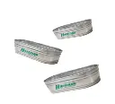 2' Deep 2.5' Wide Galvanized Round End Stock Tanks