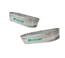 2' Deep 3' Wide Galvanized Round End Stock Tanks