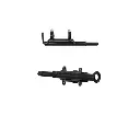 Bolt On Spring Latch - Black